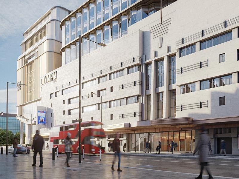 Olympia London conference centre facade