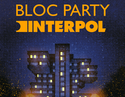 Interpol & Bloc Party Concert Banner