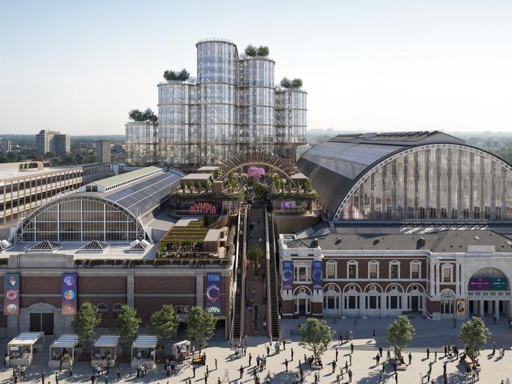 Future Olympia London ariel shot