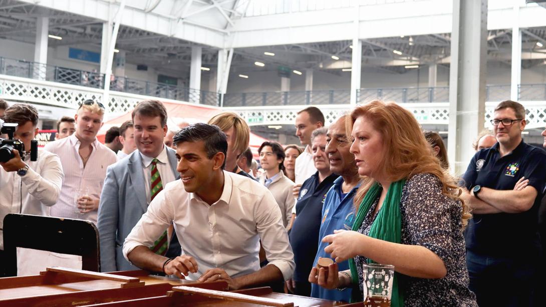 Rishi Sunak visits Great British Beer Festival