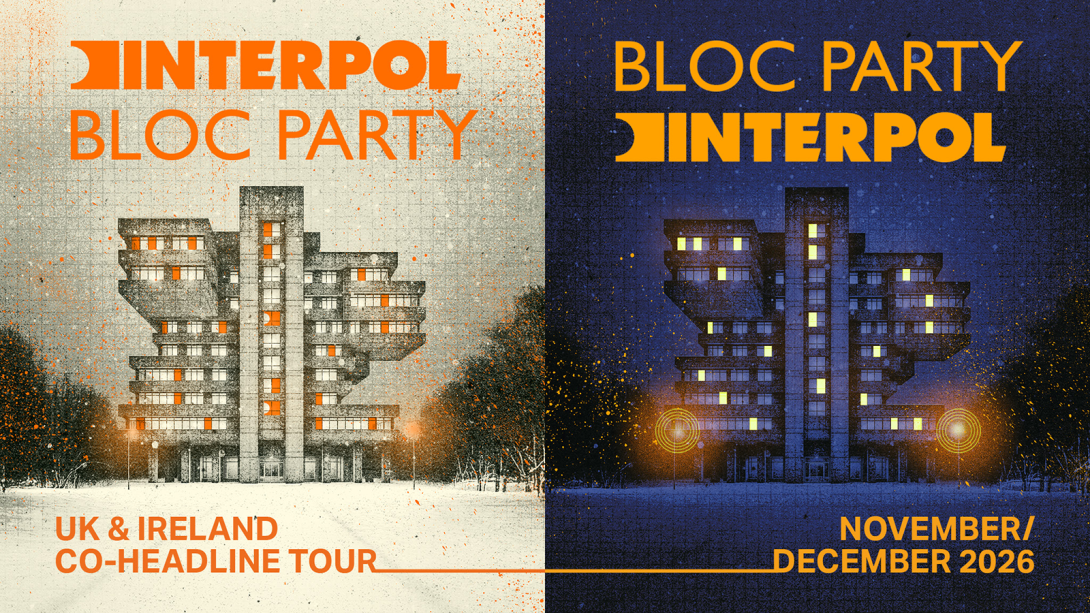 Interpol & Bloc Party Concert Banner